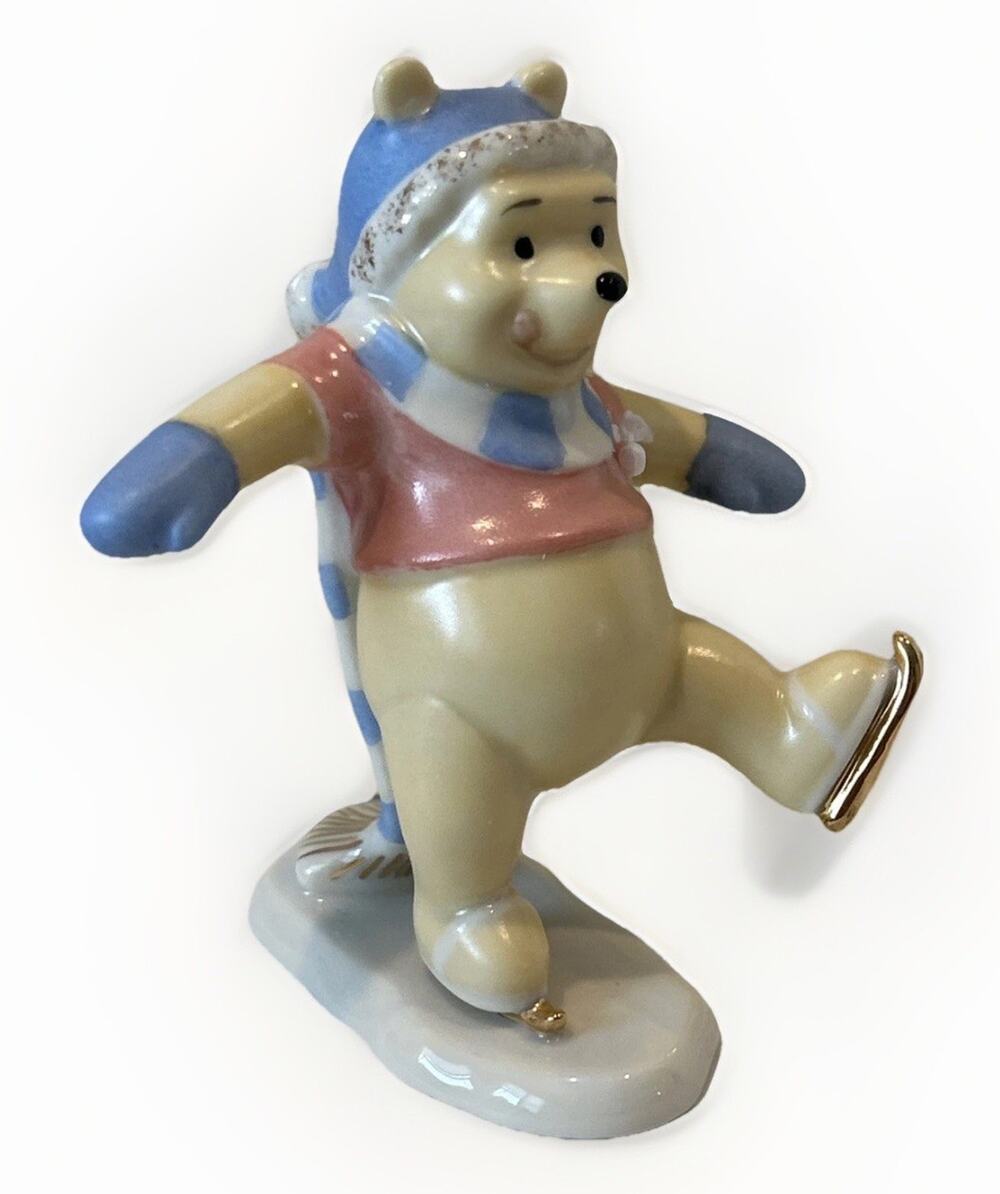LENOX POOH'S Slippery Skates --- NEW in BOX with COA